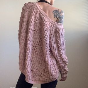 ZAFUL Knit Pink Sweater